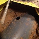 Underground pipework and rebar